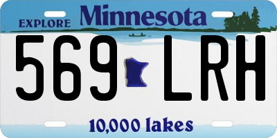 MN license plate 569LRH