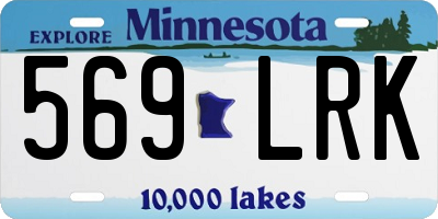 MN license plate 569LRK