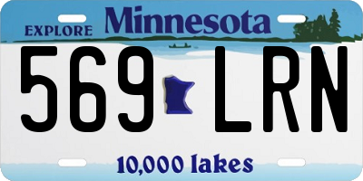 MN license plate 569LRN