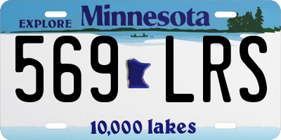 MN license plate 569LRS