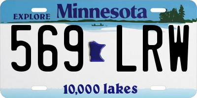 MN license plate 569LRW