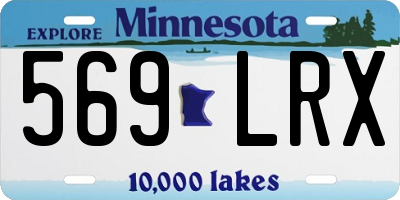MN license plate 569LRX
