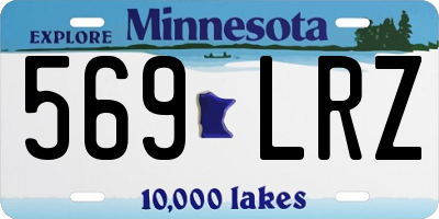MN license plate 569LRZ