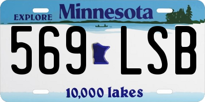 MN license plate 569LSB