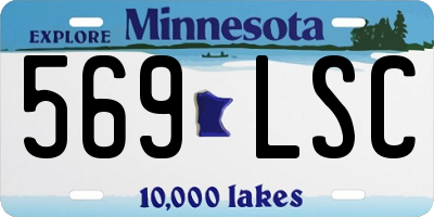 MN license plate 569LSC