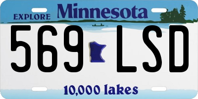 MN license plate 569LSD