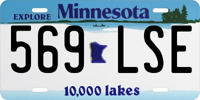 MN license plate 569LSE