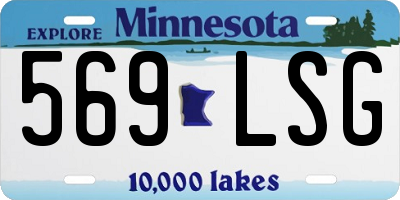 MN license plate 569LSG