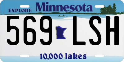 MN license plate 569LSH