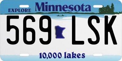 MN license plate 569LSK