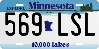 MN license plate 569LSL