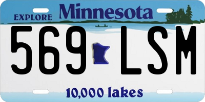 MN license plate 569LSM