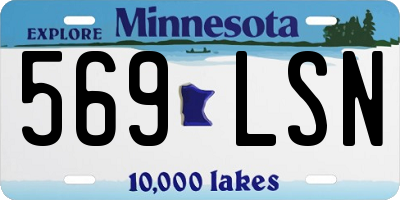 MN license plate 569LSN