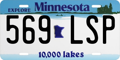 MN license plate 569LSP