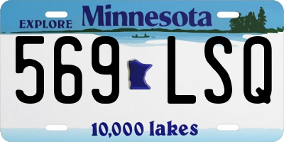 MN license plate 569LSQ