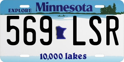 MN license plate 569LSR