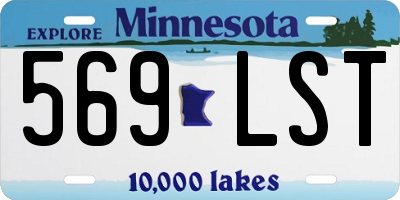 MN license plate 569LST