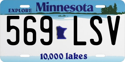 MN license plate 569LSV