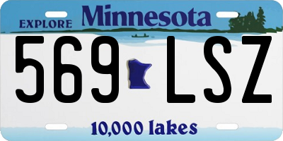 MN license plate 569LSZ
