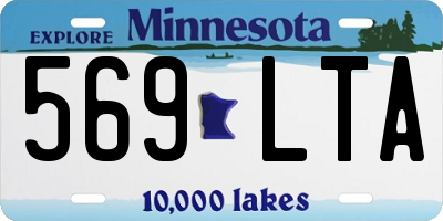 MN license plate 569LTA