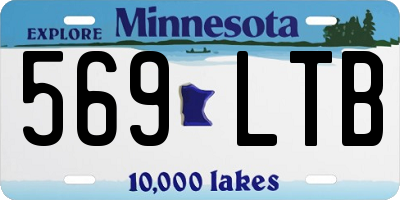 MN license plate 569LTB