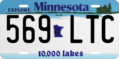 MN license plate 569LTC