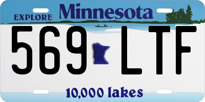 MN license plate 569LTF