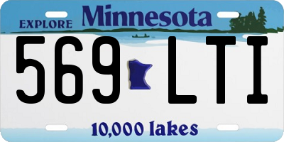 MN license plate 569LTI