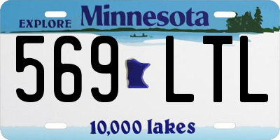 MN license plate 569LTL