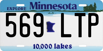 MN license plate 569LTP