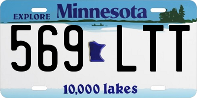 MN license plate 569LTT