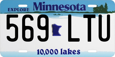 MN license plate 569LTU
