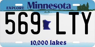 MN license plate 569LTY