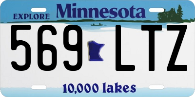 MN license plate 569LTZ