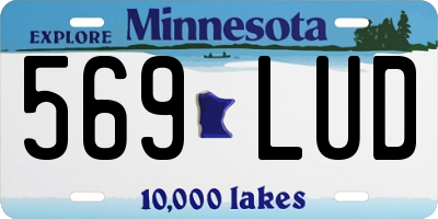MN license plate 569LUD
