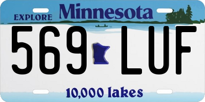 MN license plate 569LUF
