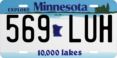 MN license plate 569LUH