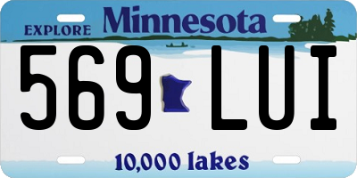 MN license plate 569LUI