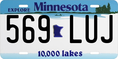 MN license plate 569LUJ