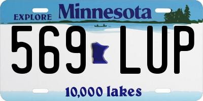 MN license plate 569LUP
