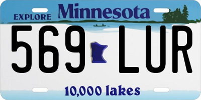 MN license plate 569LUR