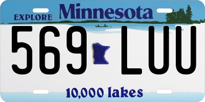 MN license plate 569LUU