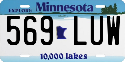 MN license plate 569LUW