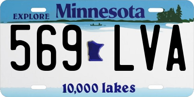 MN license plate 569LVA