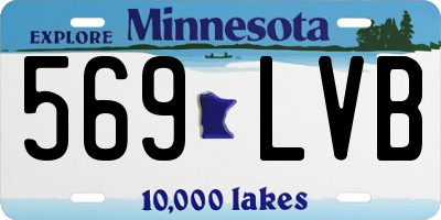 MN license plate 569LVB