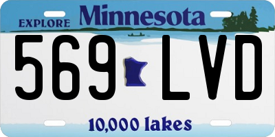 MN license plate 569LVD