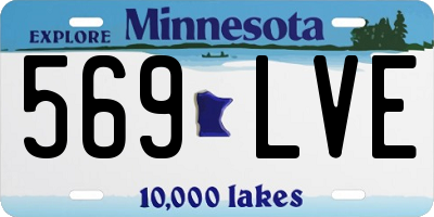 MN license plate 569LVE