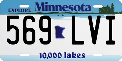 MN license plate 569LVI