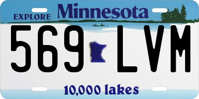 MN license plate 569LVM