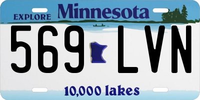 MN license plate 569LVN